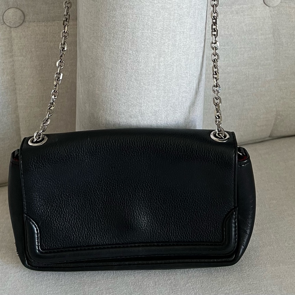 Christian Louboutin clutch with chain…Black 💯 Authentic ❤️